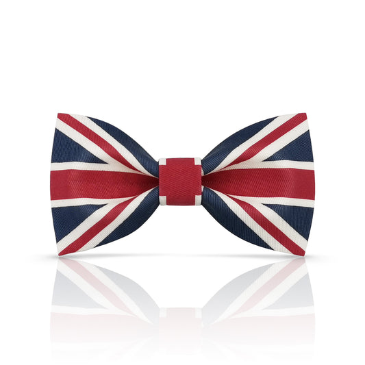 Lanzonia Boy's Novelty Bow Tie Kid's Patriotic Union Jack Flag Designer Bowtie for Holiday Birthday - Lanzonia