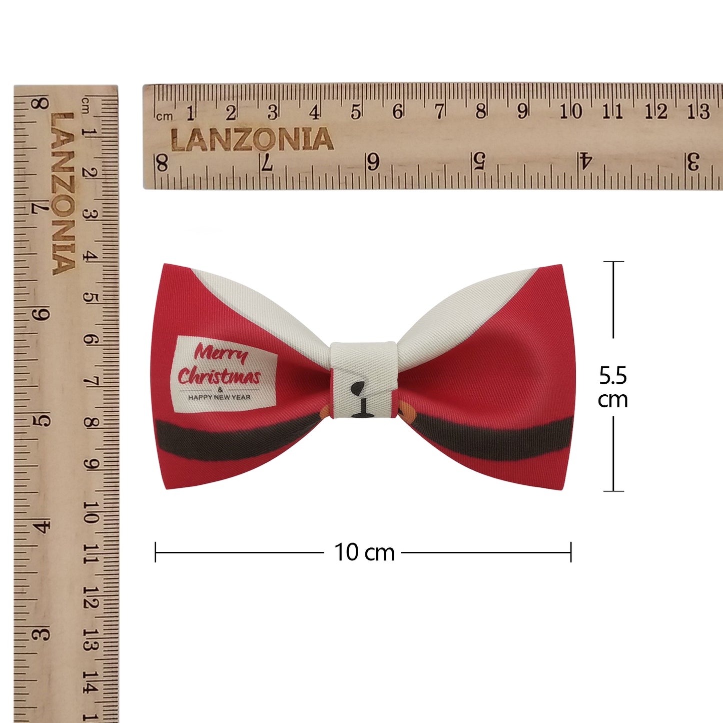 Lanzonia Boy's Novelty Bow Tie Kid's Funny Santa Claus Designer Bowtie for Xmas Christmas Holiday New Years Eve - Lanzonia