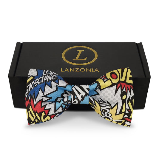 Lanzonia Boy's Novelty Bow Tie Children Funny Designer Bowtie for Holiday New Years Christmas Halloween - Lanzonia