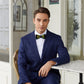 Lanzonia Men's Feather Bow Tie Dark Green Handmade Peacock Bowtie for Wedding Holiday Party - Lanzonia