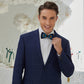 Lanzonia Men's Feather Bow Tie Handmade Peacock Bowtie for Wedding Holiday Party - Lanzonia