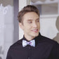 Lanzonia Men's Novelty Money Bow Tie Funny 20 EUR Pattern Designer Bowtie for Holiday Party