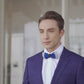 Lanzonia Men's Bowtie Wedding Handmade Feather Bow Tie