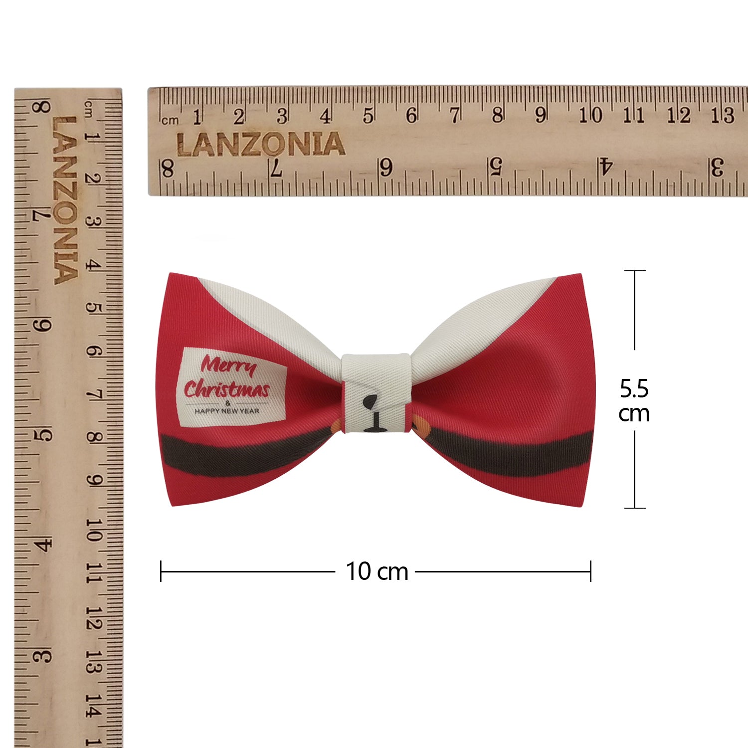 Lanzonia Boy's Novelty Bow Tie Kid's Funny Santa Claus Designer Bowtie for Xmas Christmas Holiday New Years Eve - Lanzonia