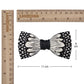Lanzonia Men's Feather Bow Tie Handmade White and Black Polka Dot Bowtie for Wedding Holiday - Lanzonia