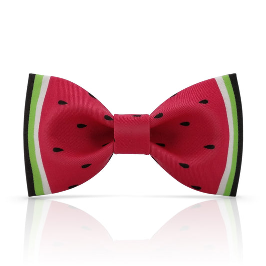 Lanzonia Men's Fashion Novelty Funny Watermelon Patterned Bow Tie for Holiday New Party Birthday - Lanzonia