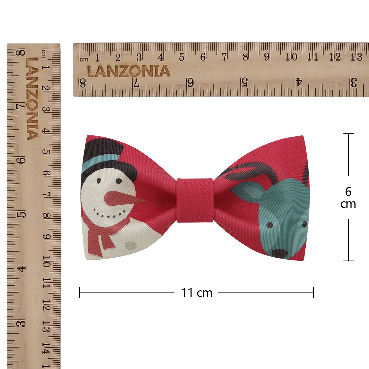 Lanzonia Men's Novelty Bow Tie Funny Snowman Designer Bowtie for Xmas Christmas Holiday New Years Eve - Lanzonia