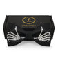 Lanzonia Mens Novelty Skeleton Bow Tie Funny Skull Designer Bowtie for Holiday Halloween - Lanzonia
