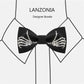Lanzonia Mens Novelty Skeleton Bow Tie Funny Skull Designer Bowtie for Holiday Halloween - Lanzonia