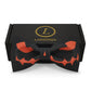 Lanzonia Mens Novelty Bow Tie Funny Pumpkin Pattern Designer Bowtie for Holiday Halloween - Lanzonia
