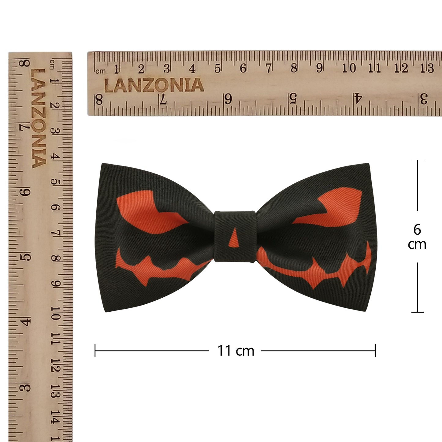 Lanzonia Mens Novelty Bow Tie Funny Pumpkin Pattern Designer Bowtie for Holiday Halloween - Lanzonia