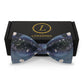 Lanzonia Funny Bowtie Men Moon and Star Night print Bow Tie for Party Holiday Brithday - Lanzonia