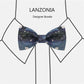 Lanzonia Funny Bowtie Men Moon and Star Night print Bow Tie for Party Holiday Brithday - Lanzonia