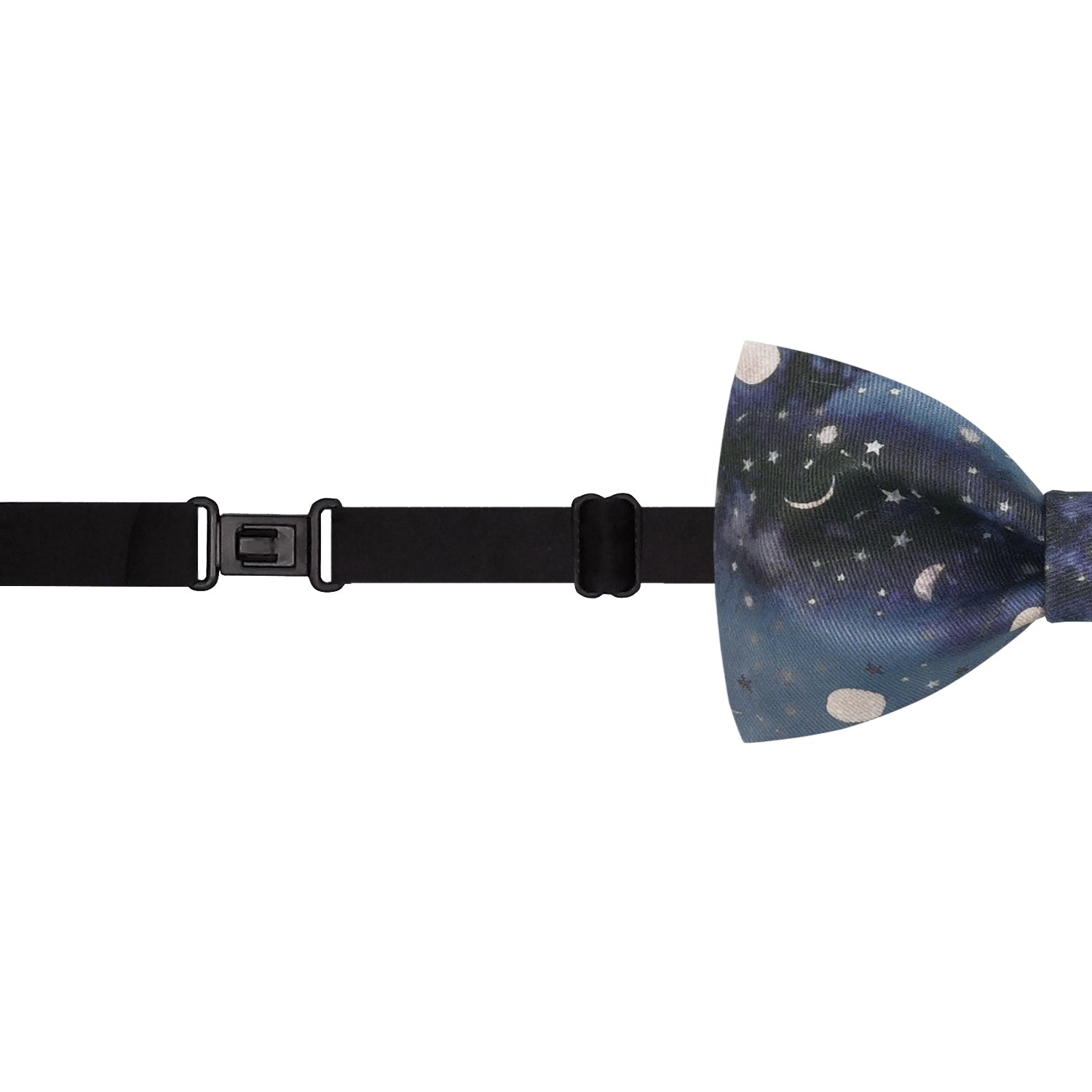 Lanzonia Funny Bowtie Men Moon and Star Night print Bow Tie for Party Holiday Brithday - Lanzonia