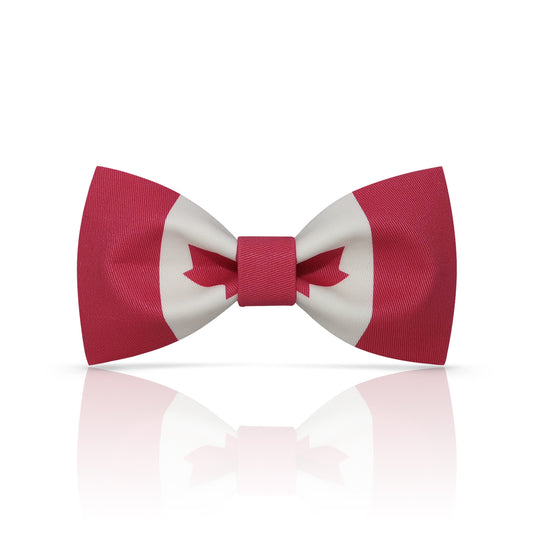Lanzonia Boys Canada Funny Bow Tie Kids Patriotic Canadian Flag Patterned Designer Bowtie for Birthday Party Holiday - Lanzonia