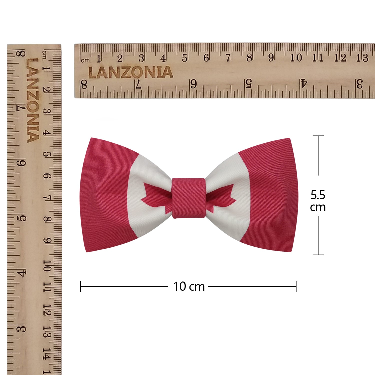 Lanzonia Boys Canada Funny Bow Tie Kids Patriotic Canadian Flag Patterned Designer Bowtie for Birthday Party Holiday - Lanzonia