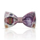 Lanzonia Men's Novelty Bow Tie Funny 50 GBP Money Pattern Designer Bowtie for Holiday New Years Eve Party - Lanzonia