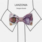 Lanzonia Men's Novelty Bow Tie Funny 50 GBP Money Pattern Designer Bowtie for Holiday New Years Eve Party - Lanzonia
