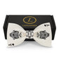Lanzonia Men's Funny Wedding Bowtie Spades A Poker Pattern Bow Tie for Holiday New Years Eve - Lanzonia