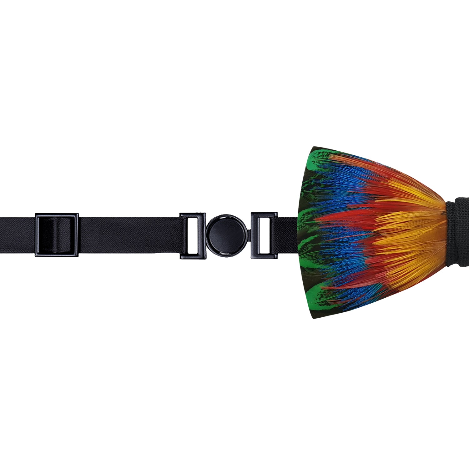 Lanzonia Feather Men's Bowtie Handmade Bow Tie for Party Holiday Ball Wedding - Lanzonia