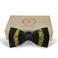 Lanzonia Men's Feather Bow Tie Handmade Black  Peacock Bowtie for Wedding Holiday - Lanzonia