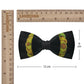 Lanzonia Men's Feather Bow Tie Handmade Black  Peacock Bowtie for Wedding Holiday - Lanzonia