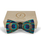 Lanzonia Men's Feather Bow Tie Handmade Peacock Bowtie for Wedding Holiday Party - Lanzonia