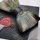Lanzonia Feather Bowtie Handmade Mens Wedding Bow Tie - Lanzonia