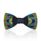 Lanzonia Mens Feather Bow Tie Handmade Peacock Bowtie for Wedding Holiday Party - Lanzonia