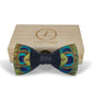 Lanzonia Mens Feather Bow Tie Handmade Peacock Bowtie for Wedding Holiday Party - Lanzonia