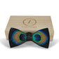 Lanzonia Men's Feather Bow Tie Handmade Peacock Bowtie for Wedding Holiday Party - Lanzonia