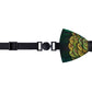 Lanzonia Men's Feather Bow Tie Dark Green Handmade Peacock Bowtie for Wedding Holiday Party - Lanzonia