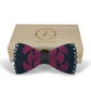 Lanzonia Men Feather Bowtie Handmade Bow Tie for Wedding Holiday Party - Lanzonia