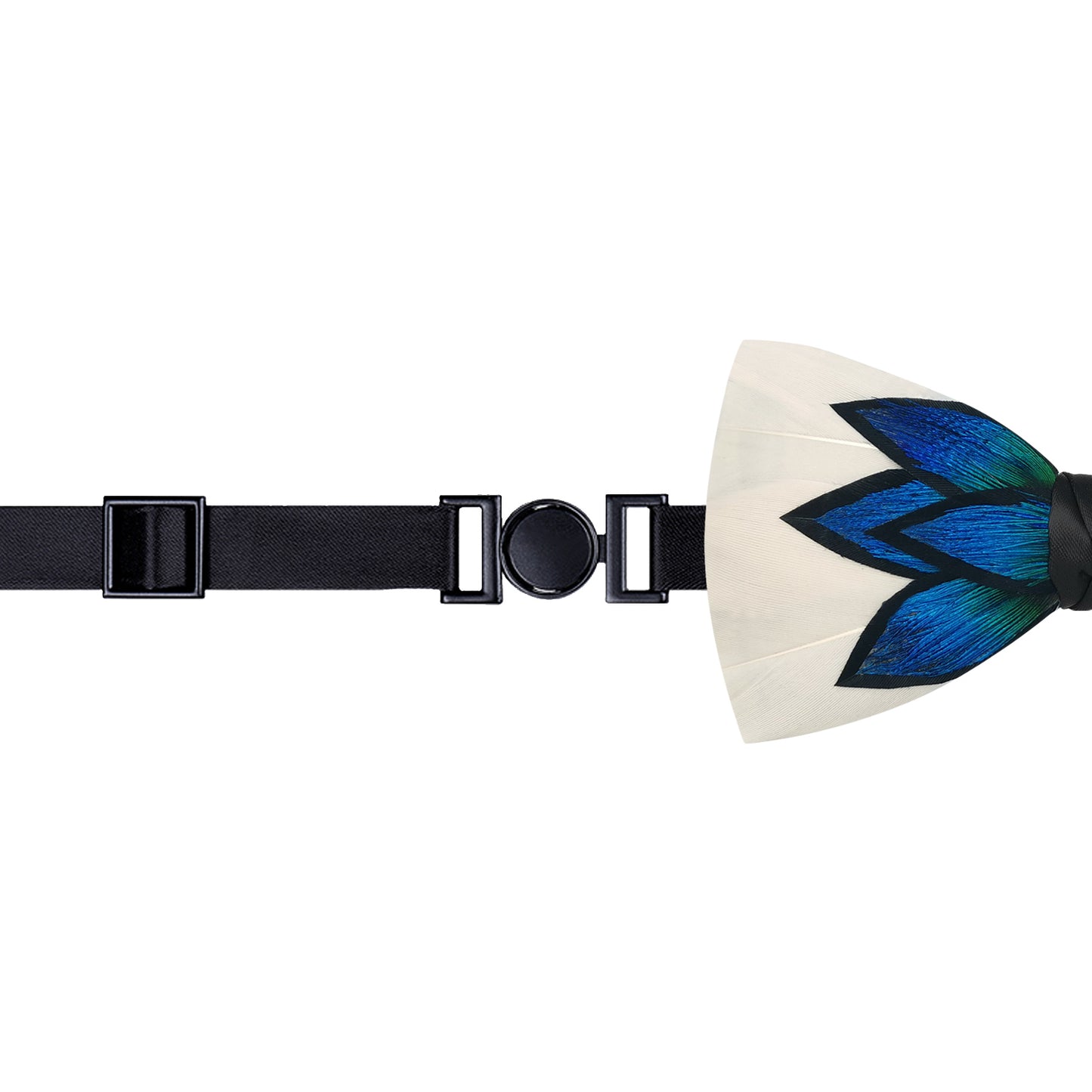 Lanzonia Men's Feather Bow Tie Handmade Bowtie for Wedding Holiday Party - Lanzonia