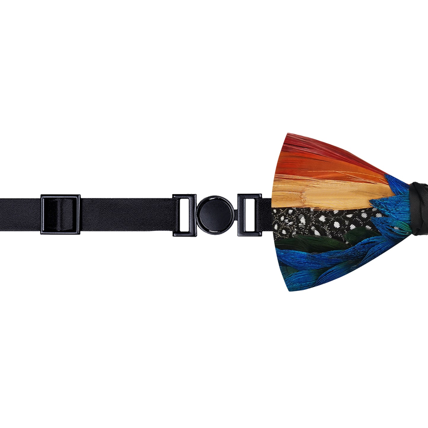Lanzonia Men's Feather Bowtie Handmade Bow Tie for Wedding Holiday Party - Lanzonia