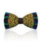 Lanzonia Men's Feather Bow Tie Handmade Peacock Bowtie for Wedding - Lanzonia