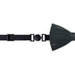 Lanzonia Men's Feather Bowtie Handmade Black Bow Tie for Wedding Holiday Formal Party Business - Lanzonia