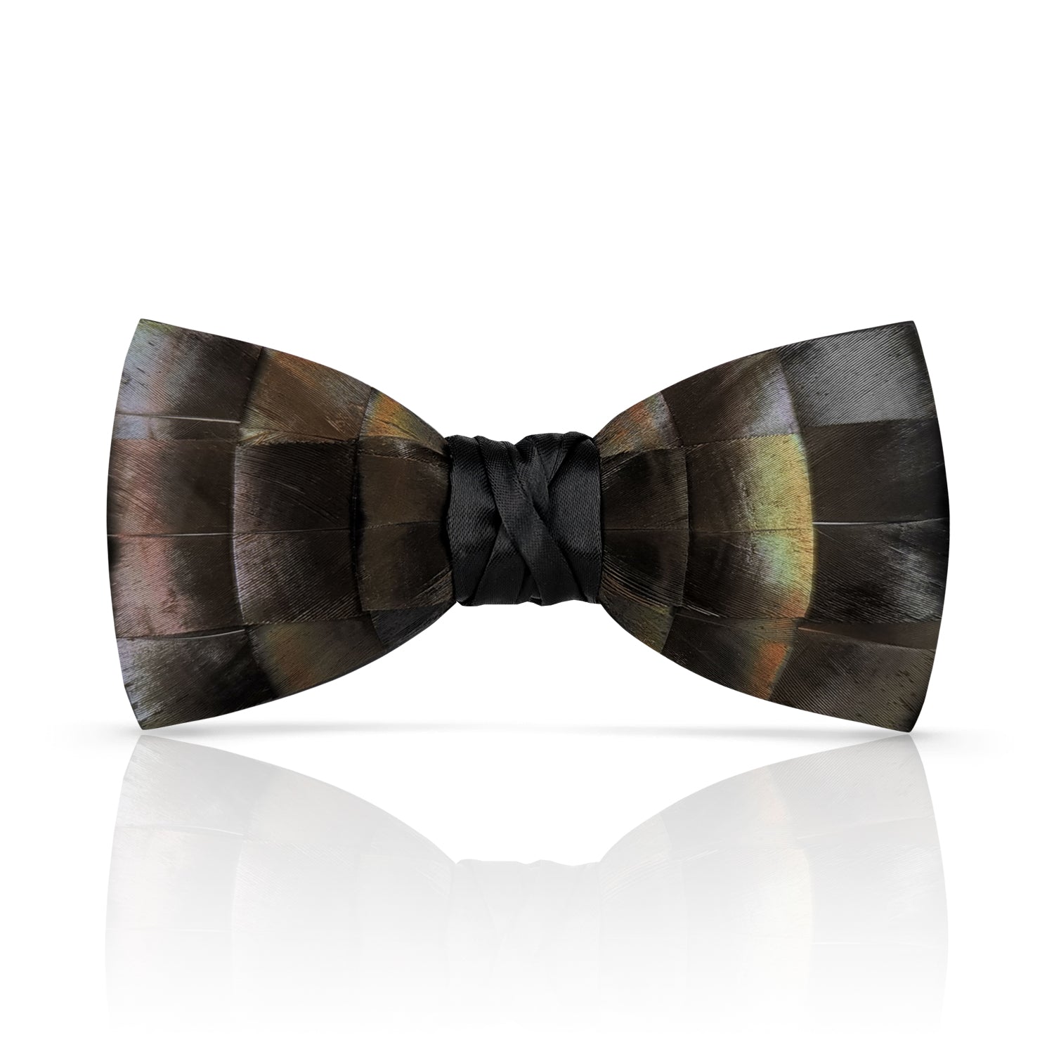 Lanzonia Men's Feather Bow Tie Handmade Bowtie for Wedding Holiday Formal Party Business - Lanzonia