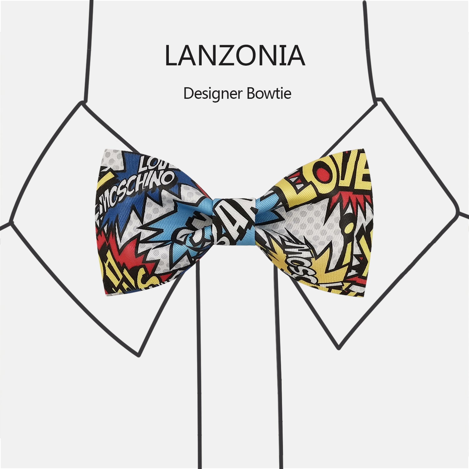 Lanzonia Boy's Novelty Bow Tie Children Funny Designer Bowtie for Holiday New Years Christmas Halloween - Lanzonia