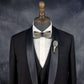 Lanzonia Men's Feather Lapel Pin Groom Boutonniere Wedding Accessories Groomsmen Brooch Handmade Feather Hat Pin - Lanzonia