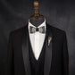 Lanzonia Men's Black Feather Lapel Pin Groom Boutonniere Wedding Accessories Groomsmen Brooch Handmade Feather Hat Pin - Lanzonia