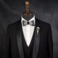Lanzonia Men's Feather Lapel Pin Groomsmen Boutonniere Wedding Grooms Brooch Handmade Feather Hat Pins - Lanzonia